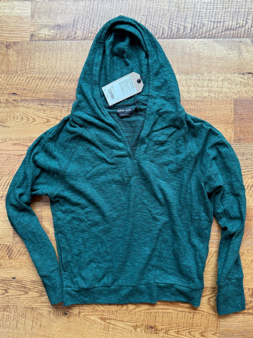 Prana Deep Pine Frieda Hooded Pullover - Dark Green